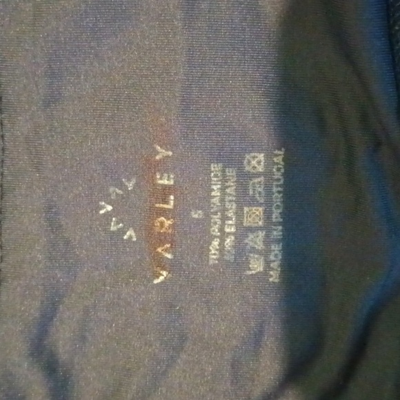 Varley Black High Waisted Skinny Sheer Mesh Panel Leggings A28 - Picture 5 of 7